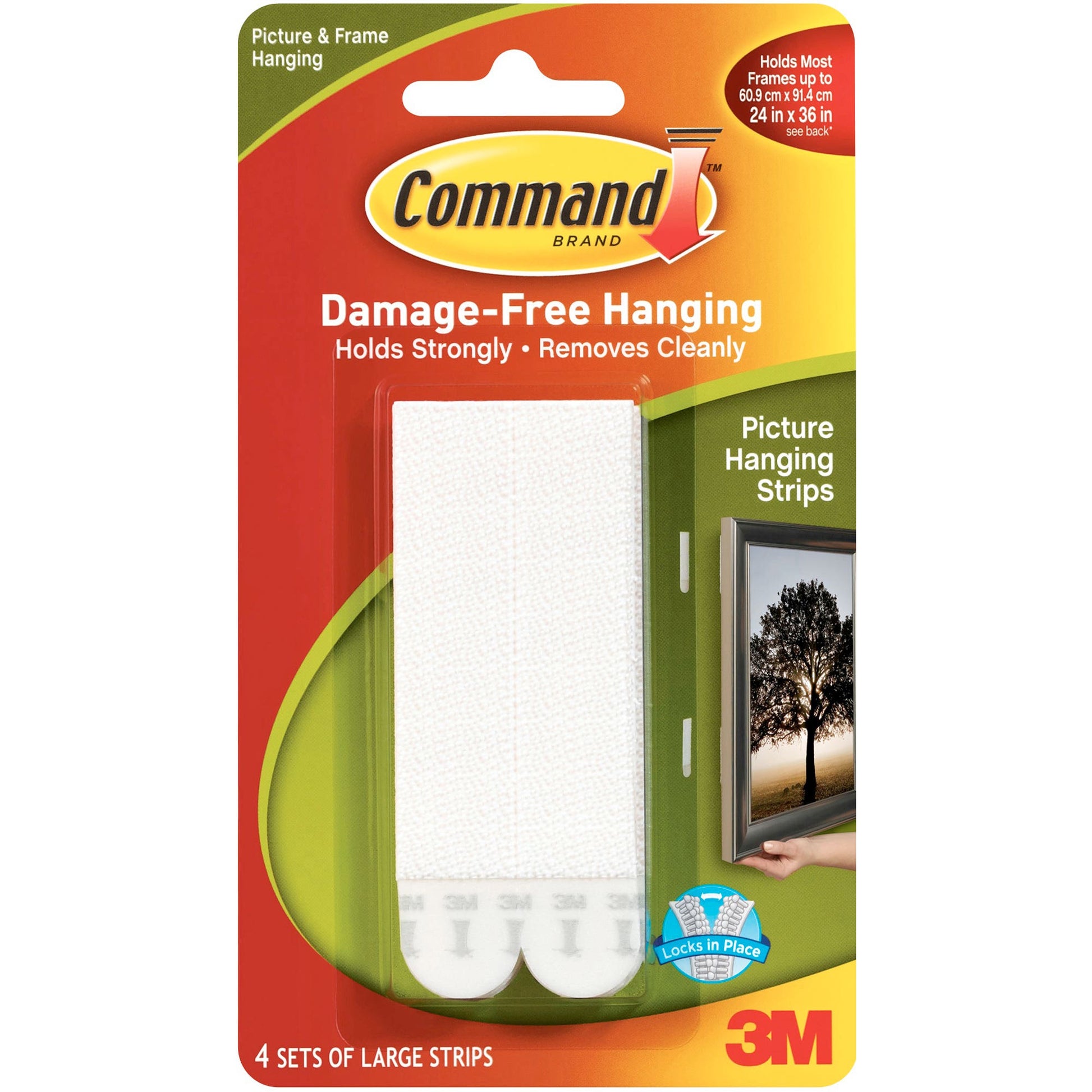 Command Large Picture Hanging Strips 17206 White Pack 4 1045462 15712
