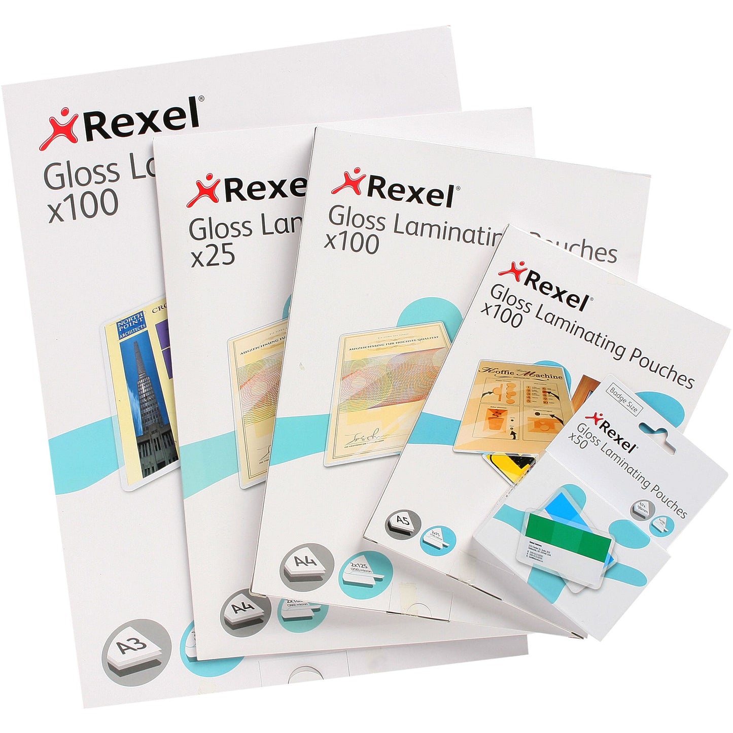 Rexel Laminating Pouch A4 100 Micron Gloss Pack 100 1045483 46310