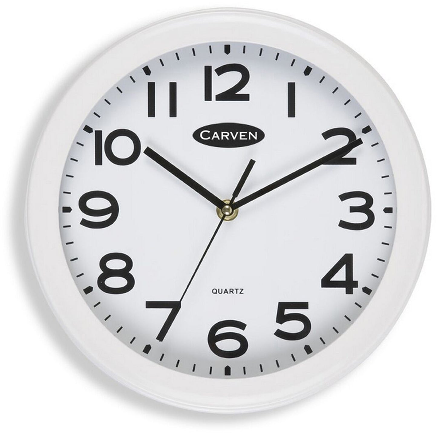 Carven Wall Clock 250mm White Frame_1045510_CL250WH