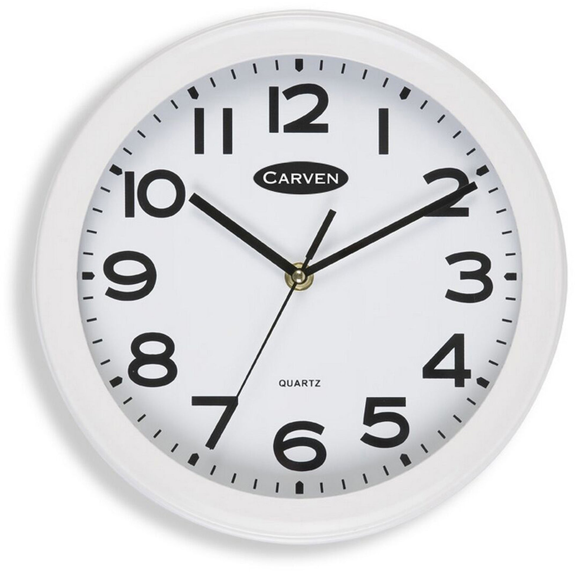 Carven Wall Clock 250mm White Frame_1045510_CL250WH