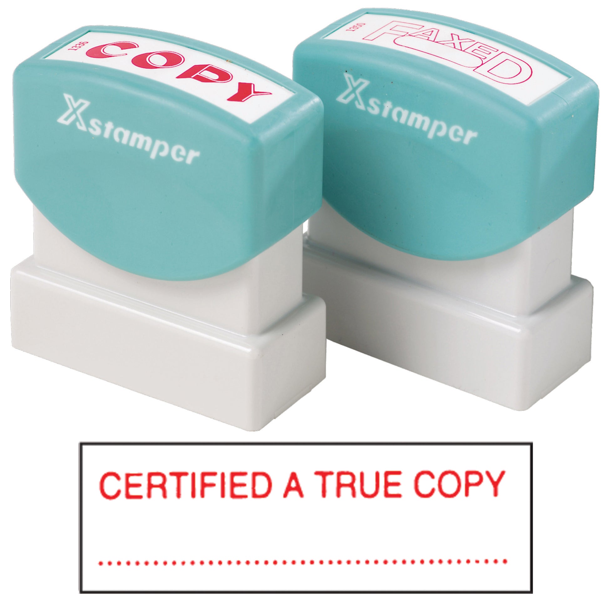 X-Stamper CX-BN 1541 Stamp Certified True Copy 42X13mm Red_1045540_5015412