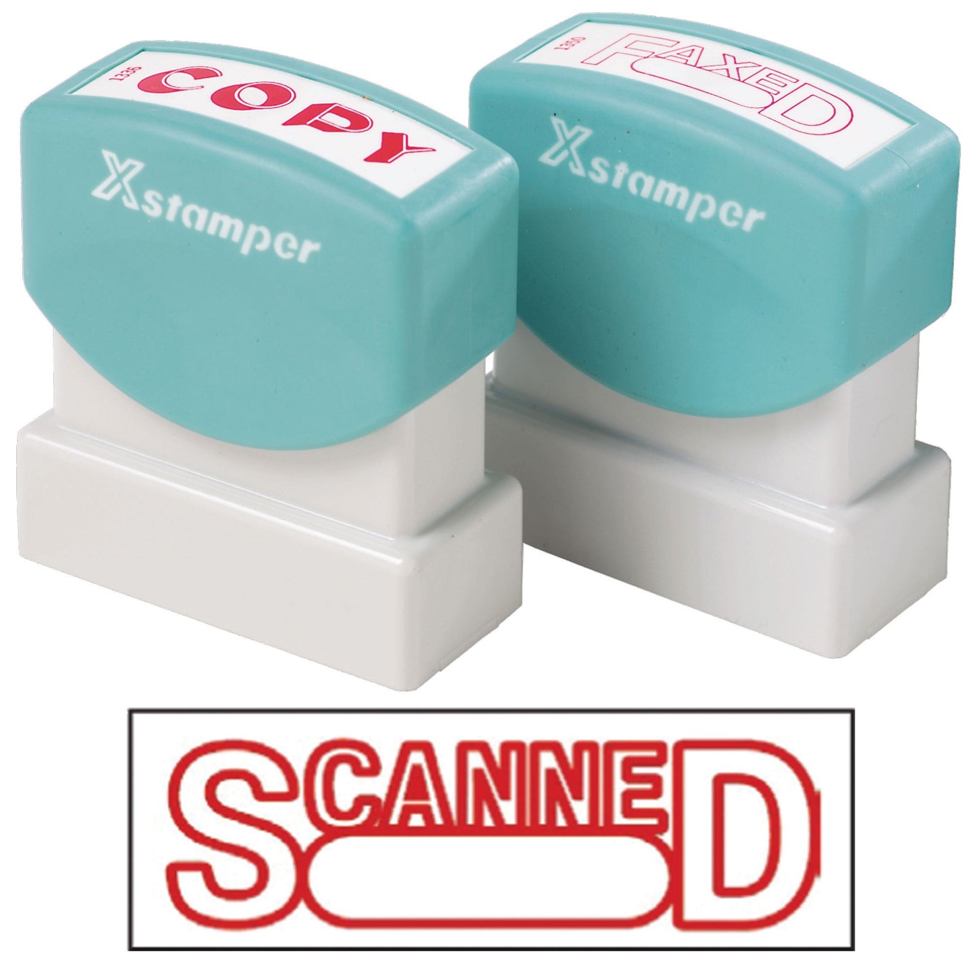 X-Stamper CX-BN 1197 Stamp Scanned Date 42X13mm Red 1045546 5011972