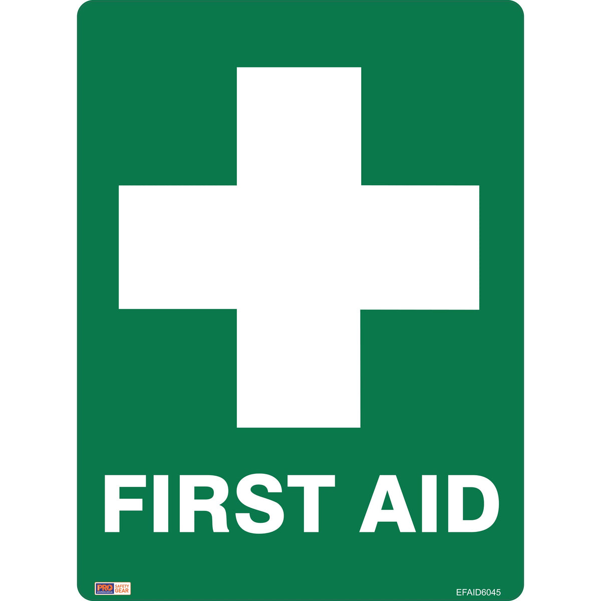 Safety Sign First Aid Picture Metal Green And White 1045775 835330