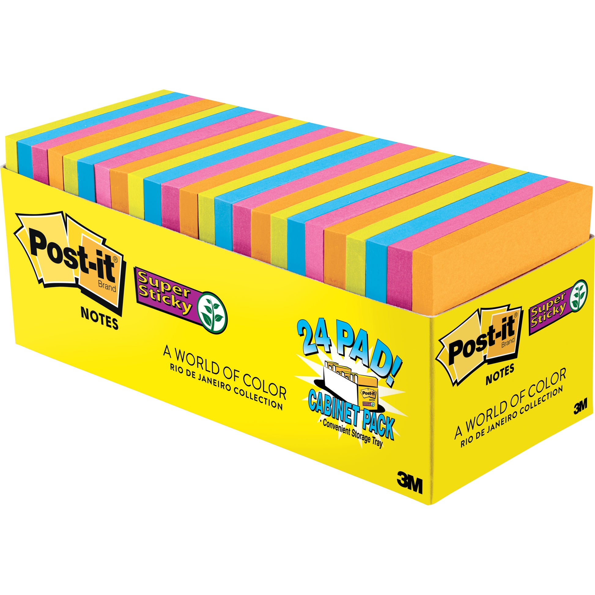 Post-It Notes 654 24SSAU-CP Cabinet Pack Super Sticky Rio De Janeiro Pk 24_1046107_PI70005261766