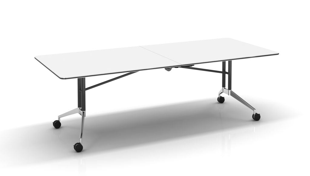 Rapid Edge Folding Table 2400X1000X743Mm With 18Mm Rubber Edged Top And Chr_1046130_FBT2410 NW