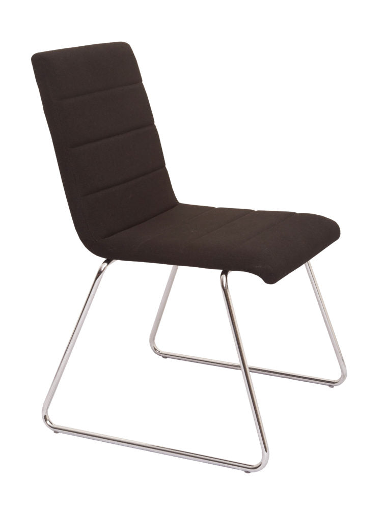 Rapid Wfv100Bl Comfortable Fabric Meeting Or Visitor Chair With Chrom Sled_1046140_WFV100BL