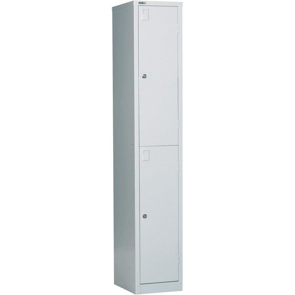 Rapid Go Locker 2 Tier 1830X380X455 Assembled Silver Grey 1046346 GL380/2 SILVER GREY