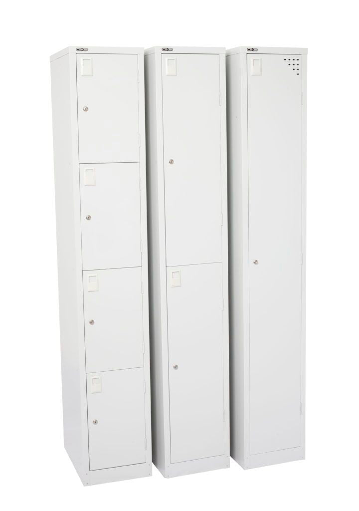 Rapid Go Locker 4 Tier 1830X380X455 Assembled Silver Grey_1046347_GL380/4 SILVER GREY