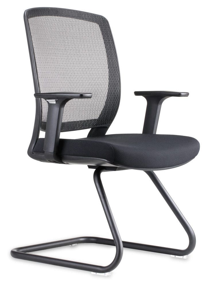 Rapid Hartley Mesh Visitor Chair With Arms 110Kg_1046384_HARTLEY VISITOR