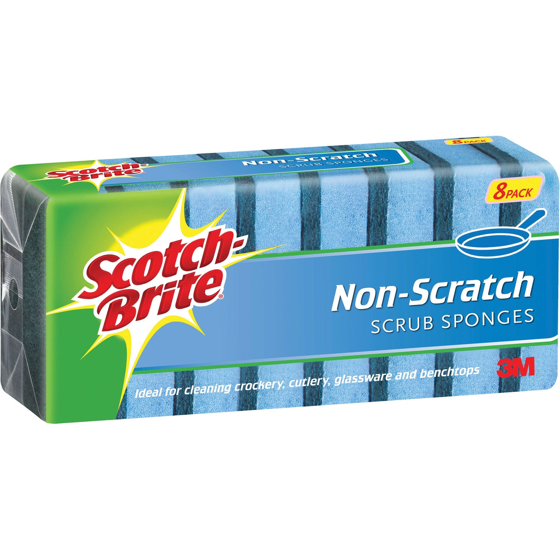 Scotch-Brite No-Scratch Scrub Sponge 8 Pack 1046730 XN002034603