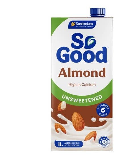 So Good Almond Milk 1 Litre Uht Unsweetened 1047796 371105