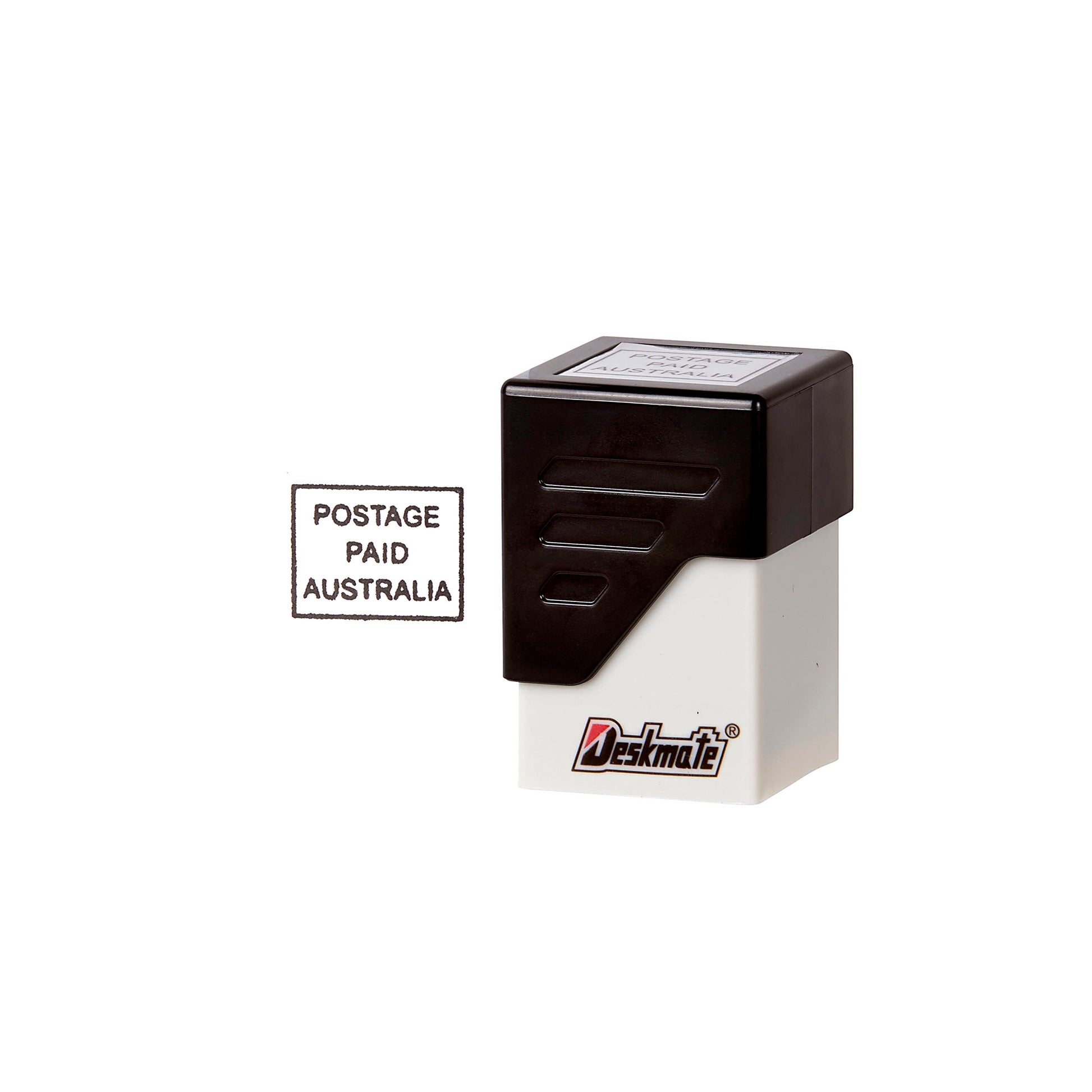 Deskmate Pre-Inked Stamp Postage Paid Australia 19X25Mm Black_1048241_49587