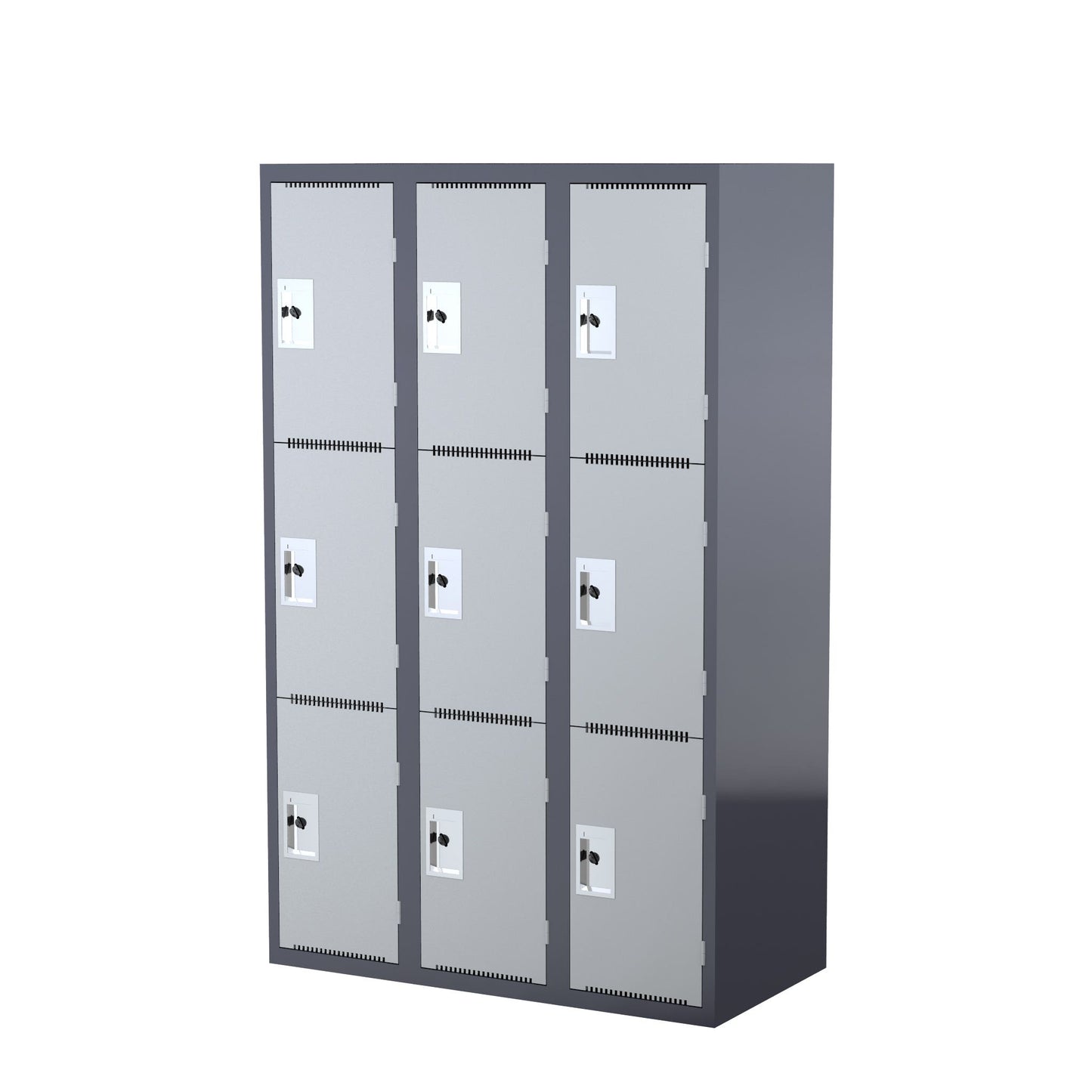 Steelco HD School 3 Door Locker 1830H X 1140W X 580D Bank Of 3 4 Tone Light_1048482_SL3DB3