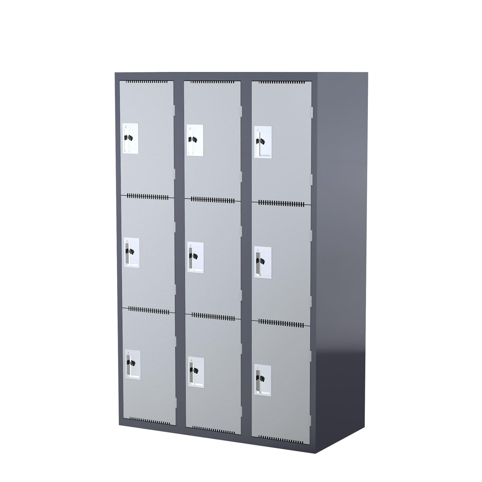 Steelco HD School 3 Door Locker 1830H X 1140W X 580D Bank Of 3 4 Tone Light_1048482_SL3DB3
