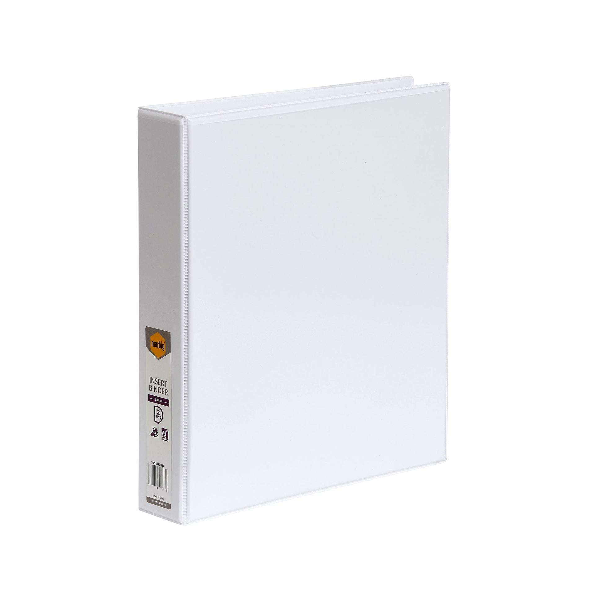 Marbig Binder Insert Clearview Ring A4 2D 38mm White 1048915 5412008
