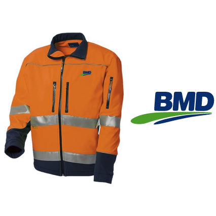 Bmd - Poly Soft Shell Jacket 100% Polyester Orange/Navy Ws9186511 Size 4Xl_9026100_BMD-WS9186511-ORA/NVY-4XL