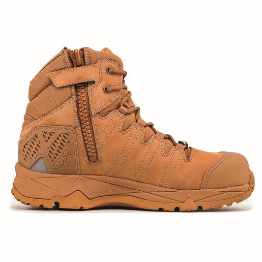 Mack Octane Zip Sided Lace Up Safety Boot Honey Size 10 9026242 MACKOCTANEZIPHONEY