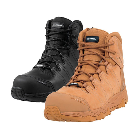 Boots Steel Toe Lace + Zip Mack Octane Black Size 10 518460 MKOCTANEZBBF100