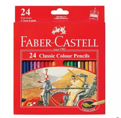 Faber-Castell Classic Coloured Pencils Pack 24_1048994_16-115854
