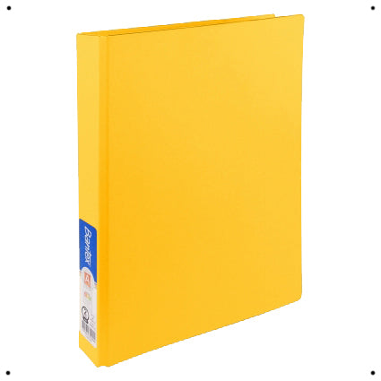 Marbig Binder Ring PE Deluxe A4 2D Ring 25mm Yellow_39331029_45222
