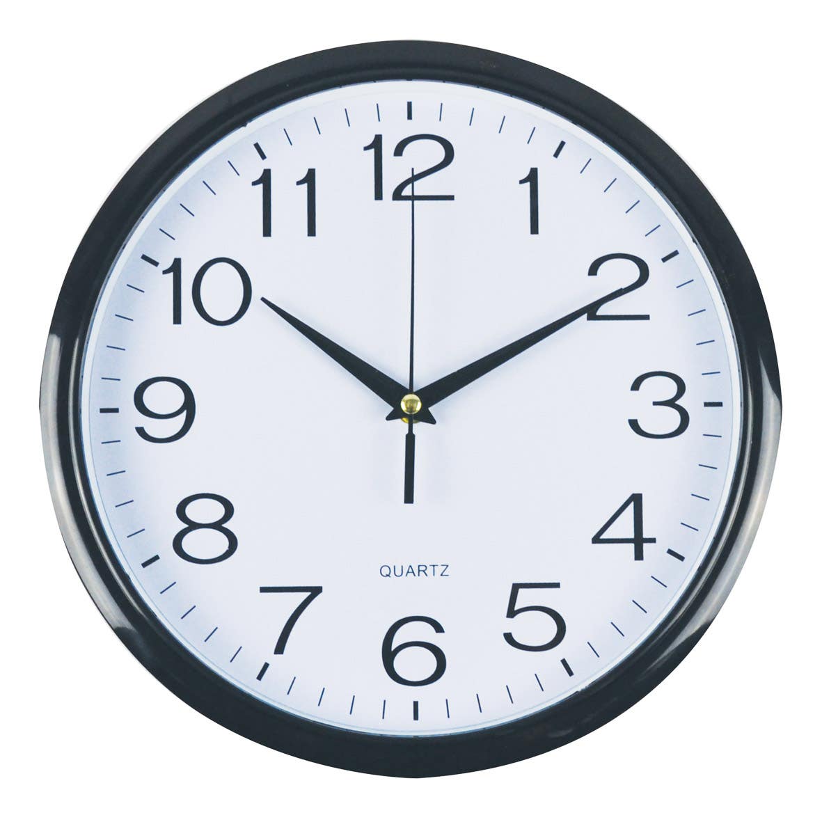 Italplast Wall Clock 43cm Black Trim 1050313 17492