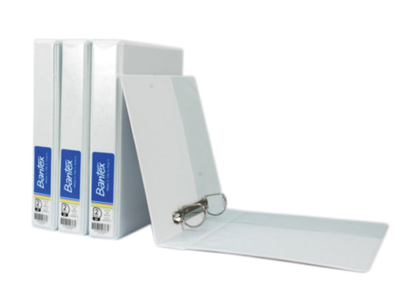 Bantex Insert Binder Ring A5 2D 38mm White_39293228_38358