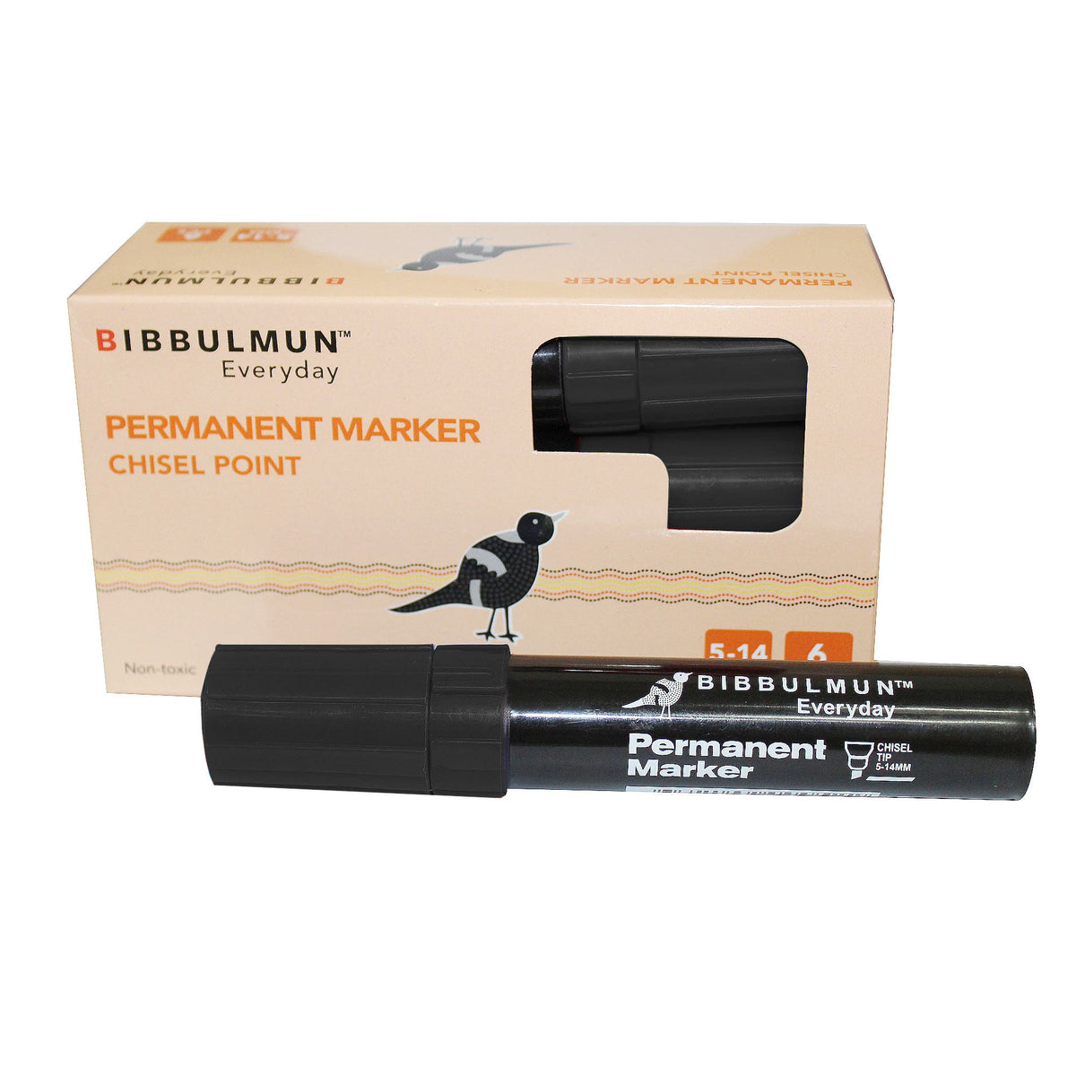 Jumbo Permanent Marker 810 B Chisel Tip Black 6 Pk 1050867 NPL-1050867