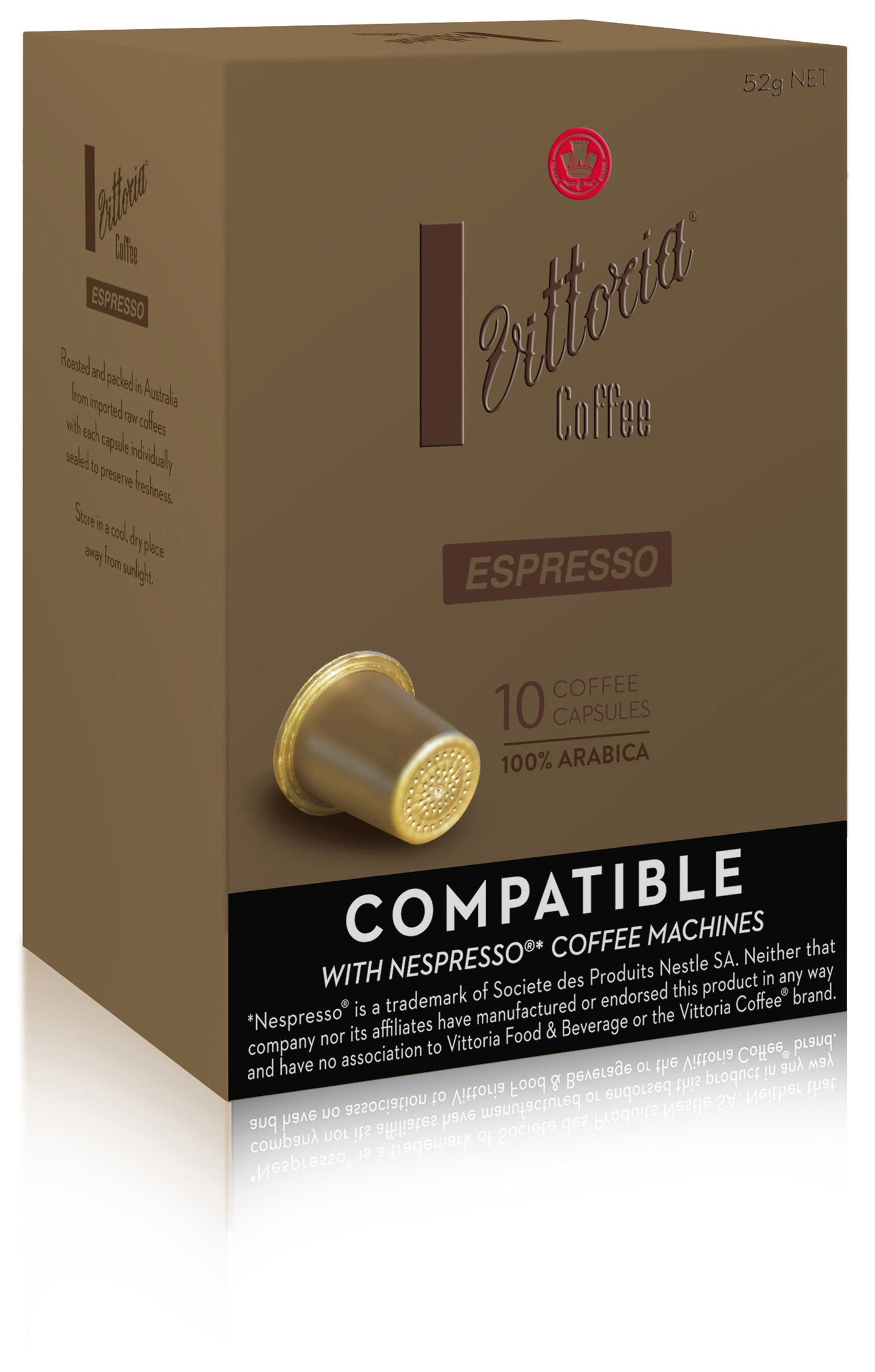 Vittoria Nespresso Compatible Capsules Espresso Pack 10 1051511 3643