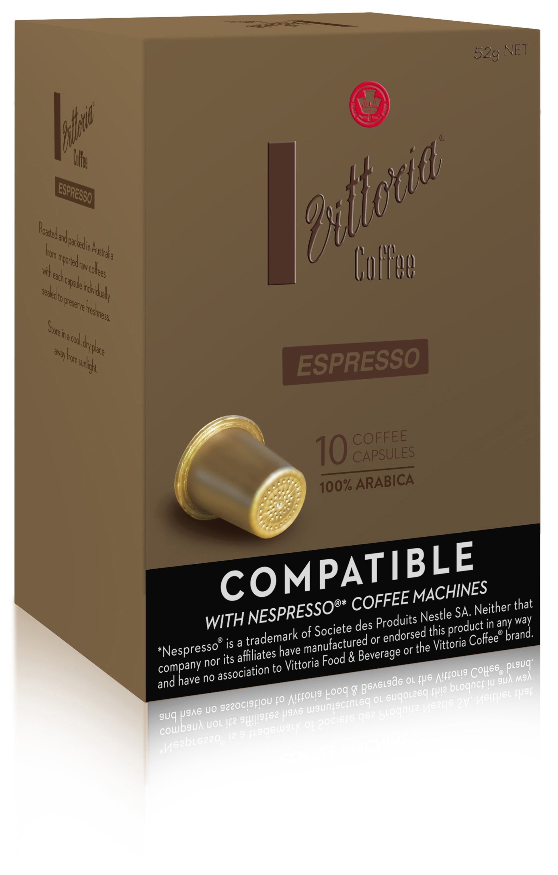 Vittoria Nespresso Compatible Capsules Espresso Pack 10 1051511 3643