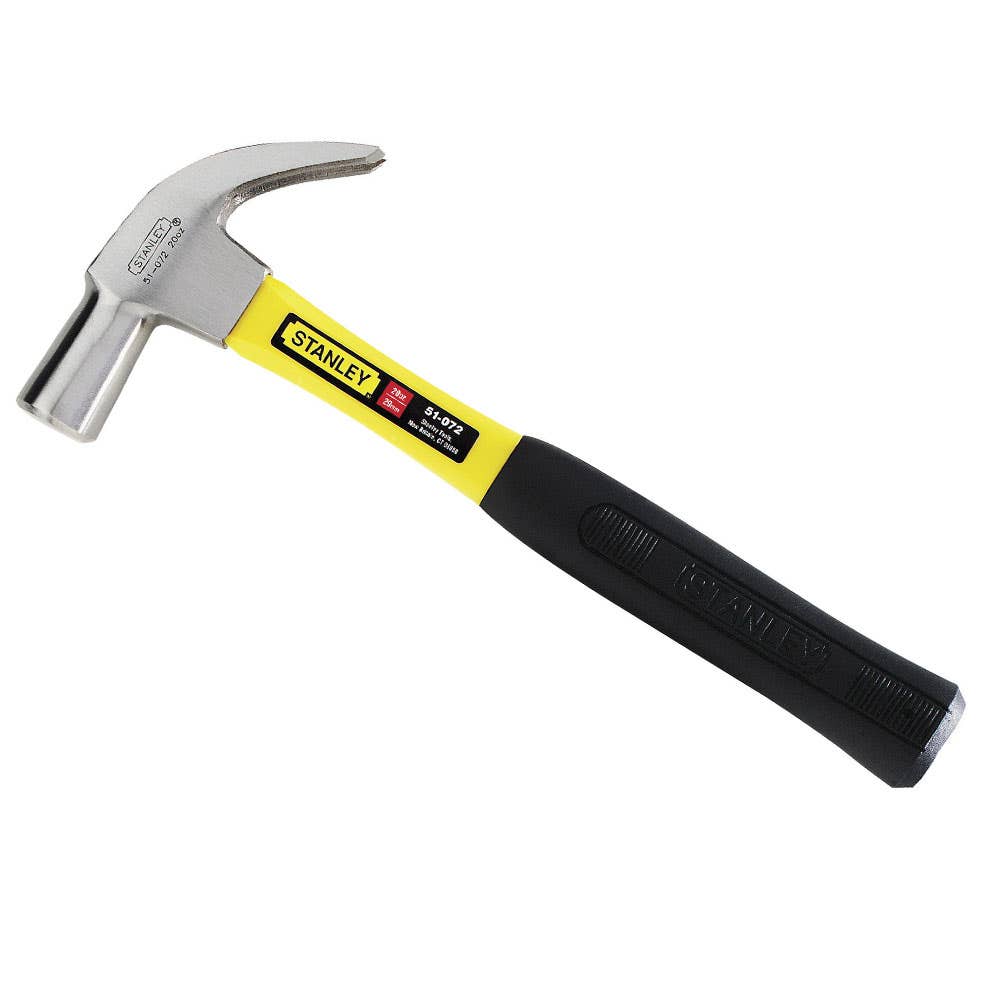 Hammer Claw Fibreglass Handle 567g 20oz Stanley 105185 51-072