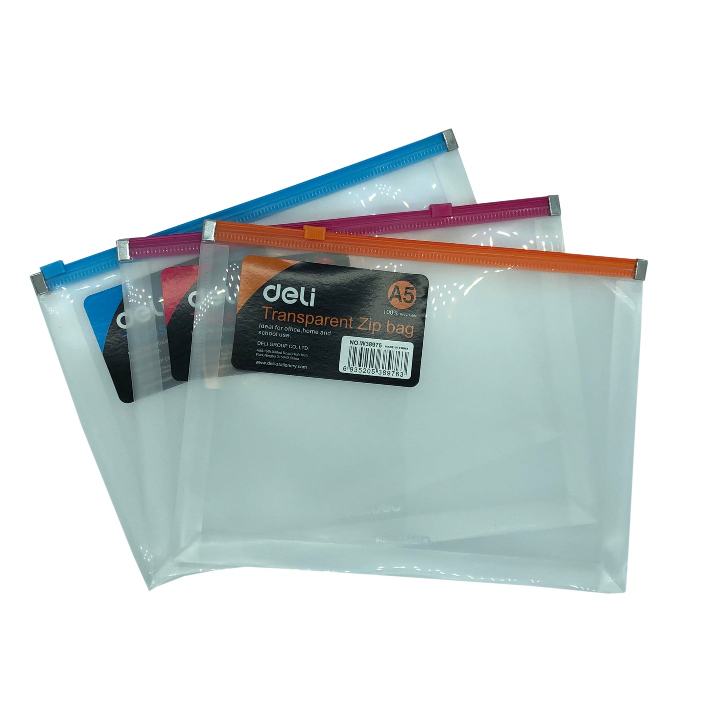 Deli Document Wallet Bag A5 Zip Closure Pkt 8_1053047_38976