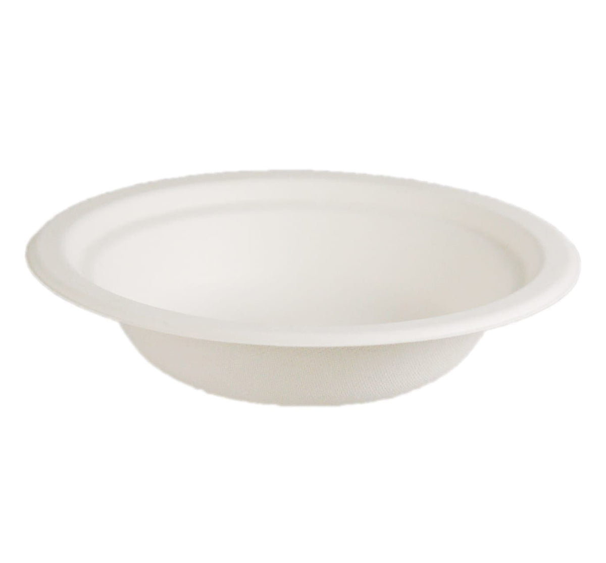 Envirochoice Natural Fibre Round Bowl 155X35mm White Pk25 1053257 EC-BL023