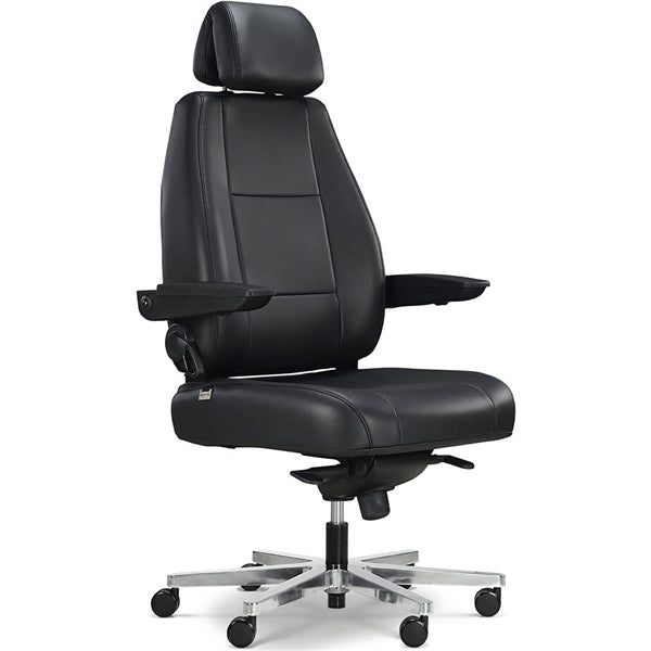 ControlMaster  200 HD Chair Arms Headrest Tilt 6 Fin Base Black Leather_1053266_CM2-45