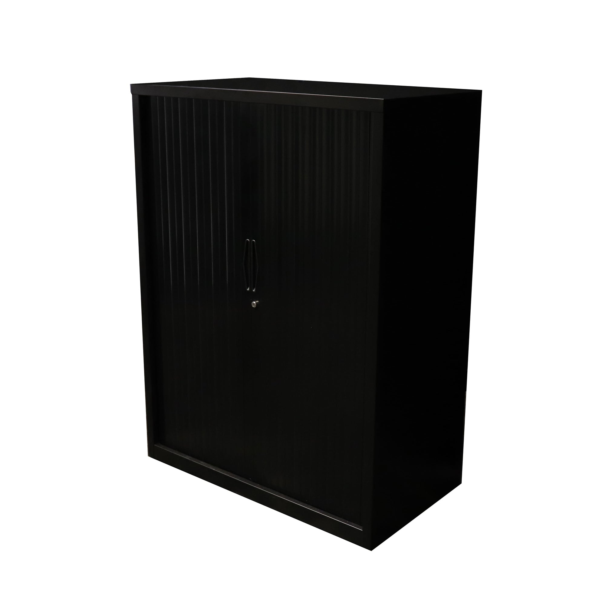 Rapid Tambour Cupboard 1200X1200Mm Black 2 Shelf_1053416_GTD1212+2SHELVES BL