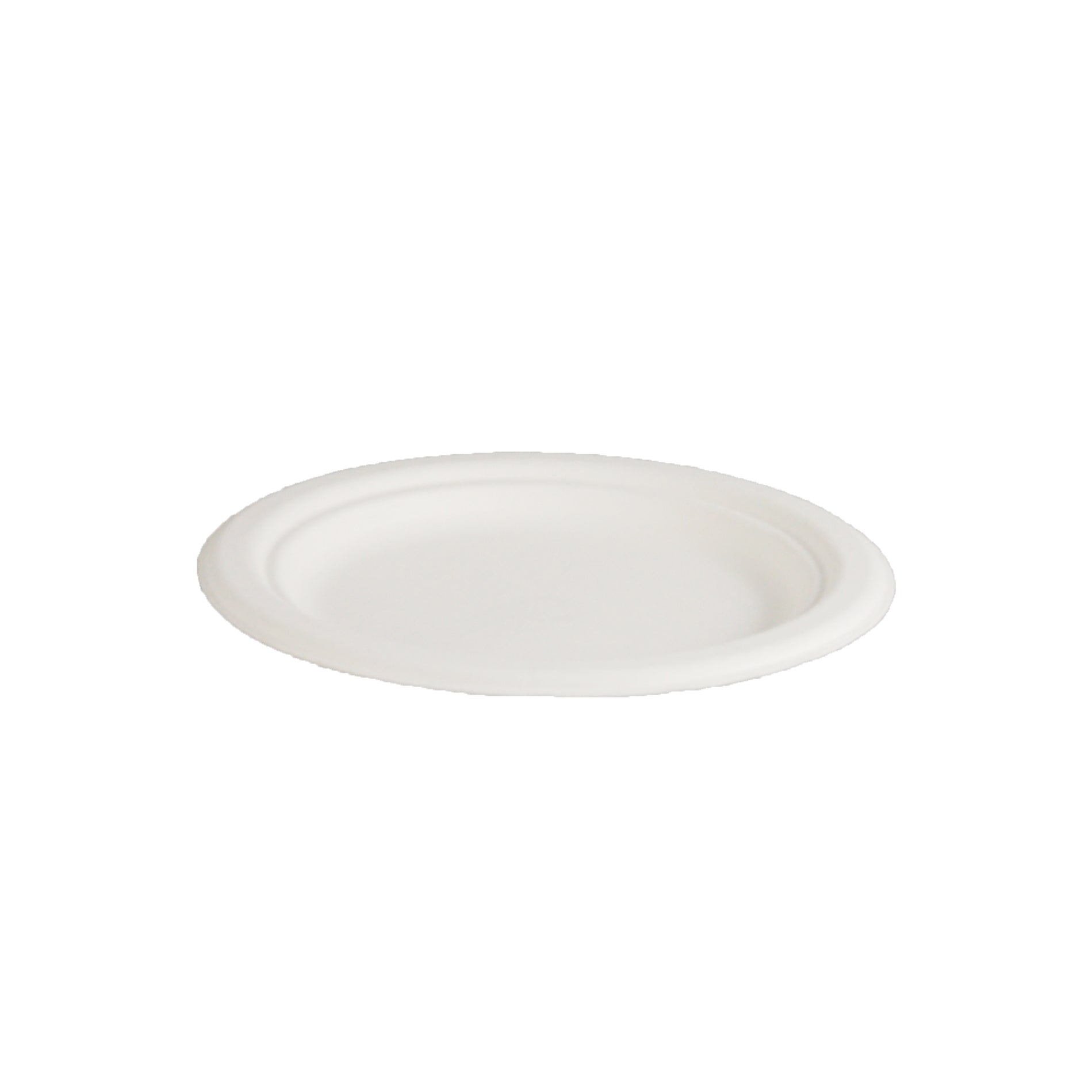 Envirochoice Natural Fibre Round Plate 175x16mm 7'' White Pk25_1053439_EC-PL012