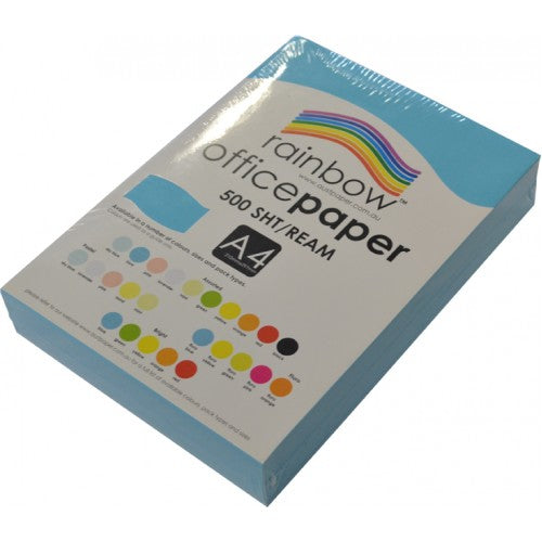 Rainbow Paper A4 80gsm Bright Colours Blue Ream_1053847_47673