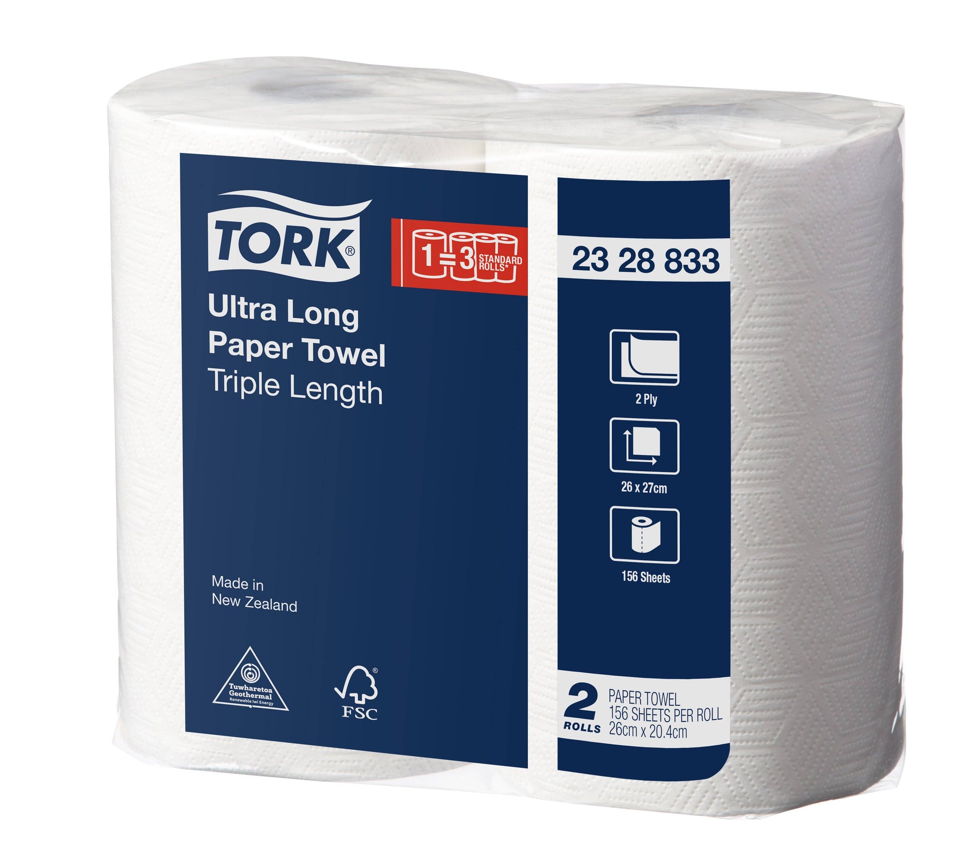 Tork Ultra Long Paper Towel Triple Length 156S X 8Pk 1054025 2328833