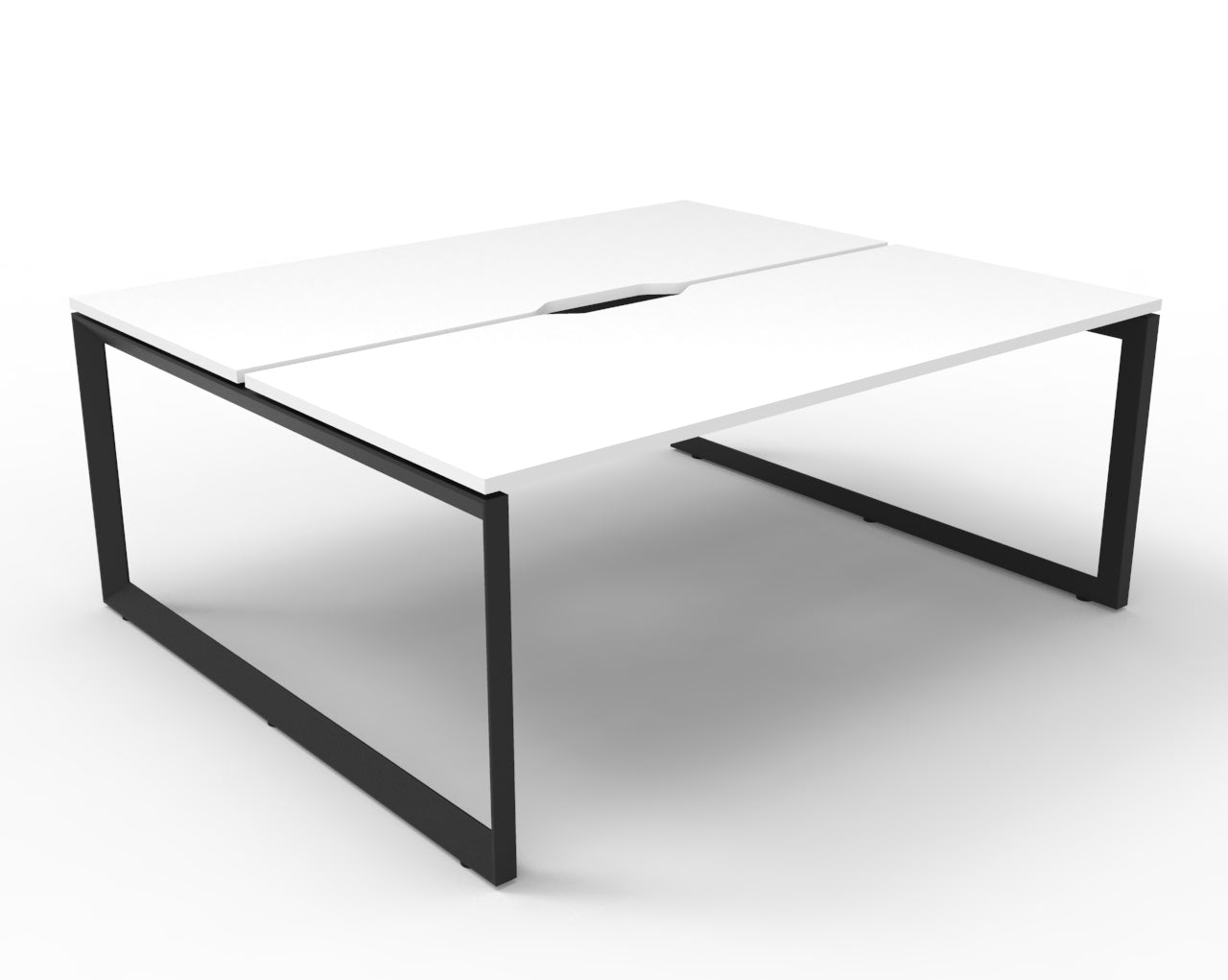Deluxe Rapid Infinity 2 Person Double Sided Desk Black Loop Leg 1200X750 Ov_1054093_D-ILLD2P1275 NW/BL