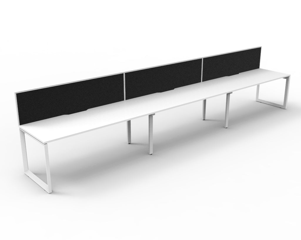 Deluxe Rapid Infinity 3 Person Desk Single Sided White Loop Leg 1800X750 Ov_1054194_D-ILLSWS3P1875 NW/WS