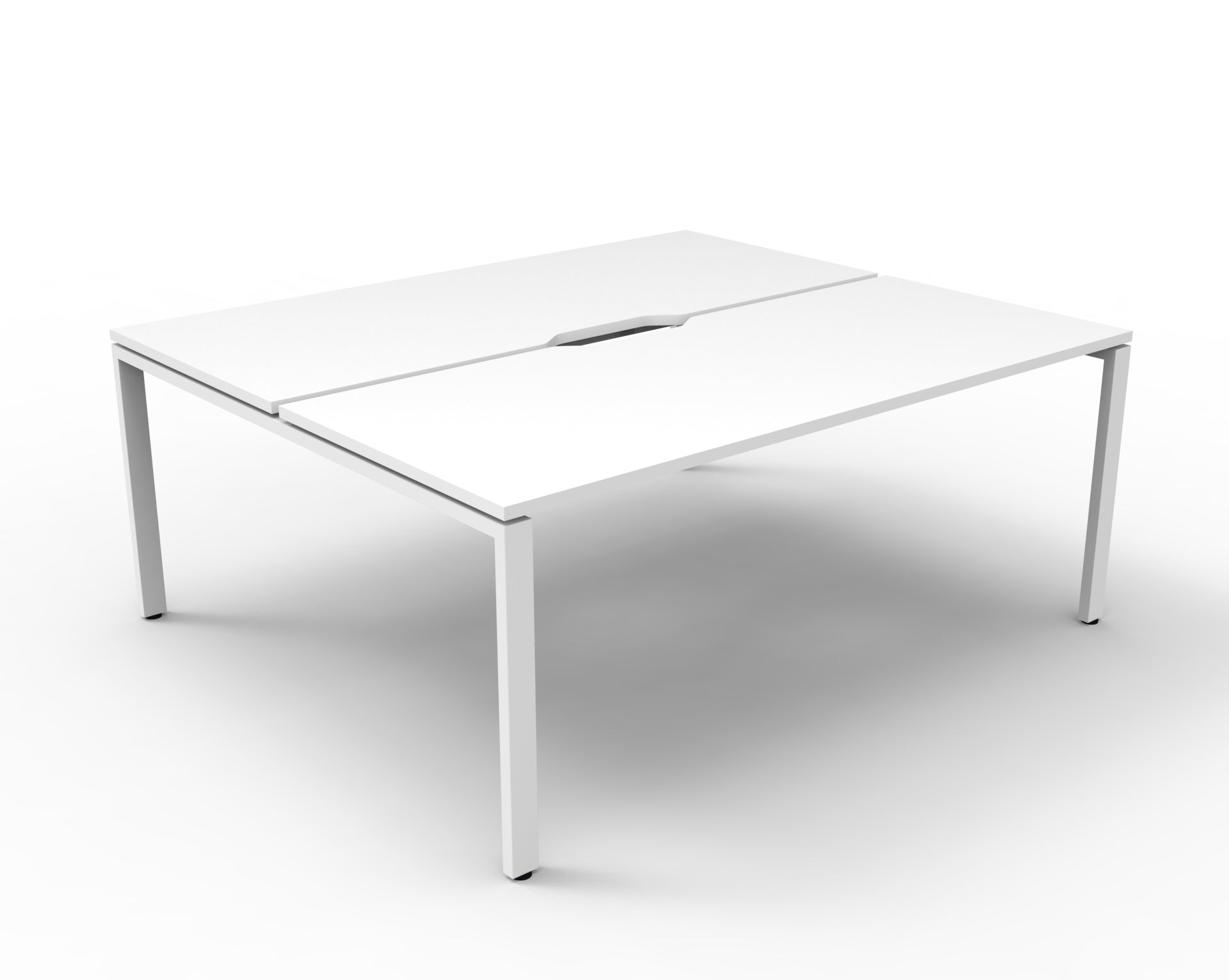 Deluxe Rapid Infinity 2 Person Double Sided Desk White Profile Leg 1500X750_1054228_D-IPLD2P1575 NW/WS