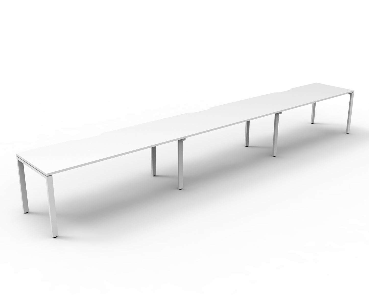 Deluxe Rapid Infinity 3 Person Desk Single Sided White Profile Leg 1800X750_1054297_D-IPLS3P1875 NW/WS