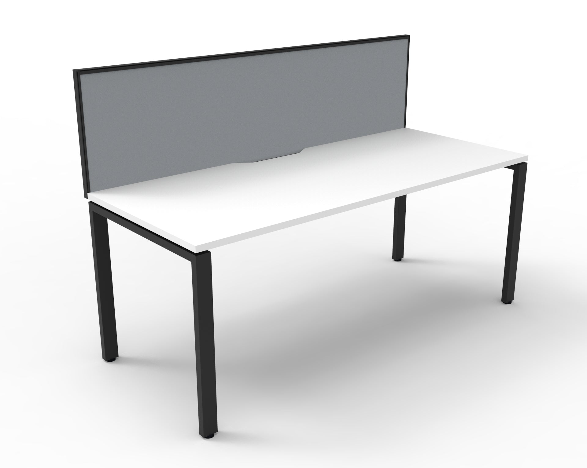 Deluxe Rapid Infinity 1 Person Desk Single Sided Black Profile Leg 1800X750_1054314_D-IPLSWS1P1875 NW/BL