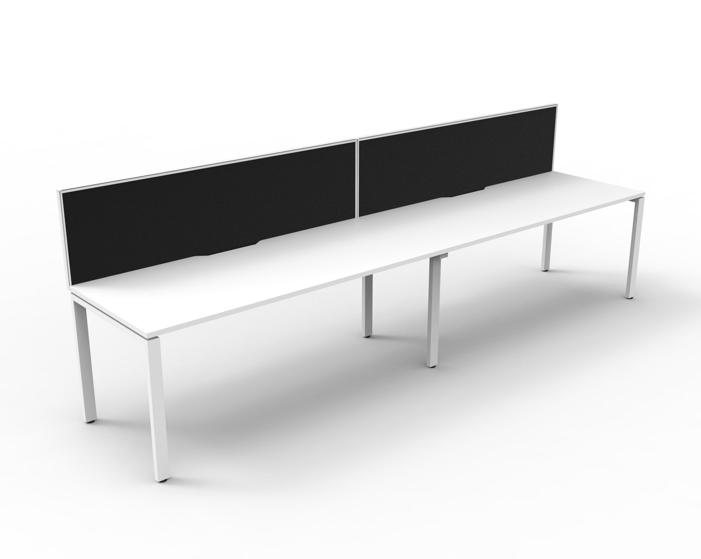 Deluxe Rapid Infinity 2 Person Desk 1 Sided White Profile Leg 1500X750 Over_1054319_D-IPLSWS2P1575 NW/WS