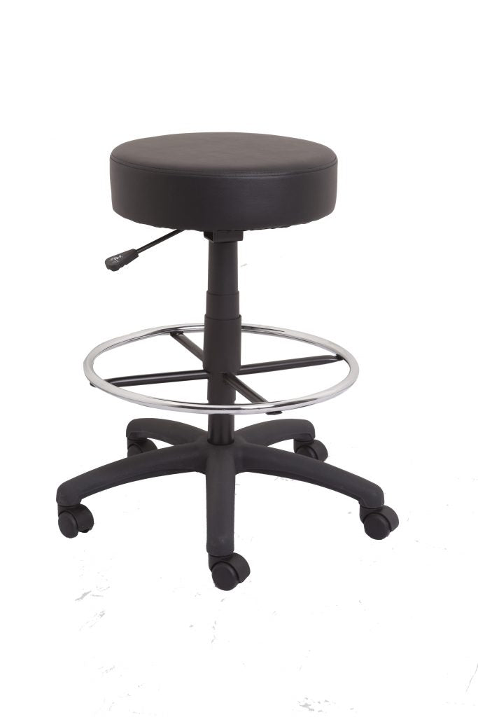 Stool Drafting Height 400Mm Round Seat 5 Star Base On Castors Chrome Drafti_1054341_DS COUNTER