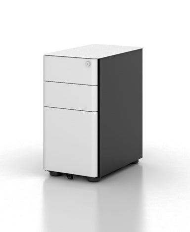 Rapid Eternity Slimline Mobile Pedestal Metal 2 Drawer / 1 File Lockable Wh_1054343_EMP3 WB_NLA
