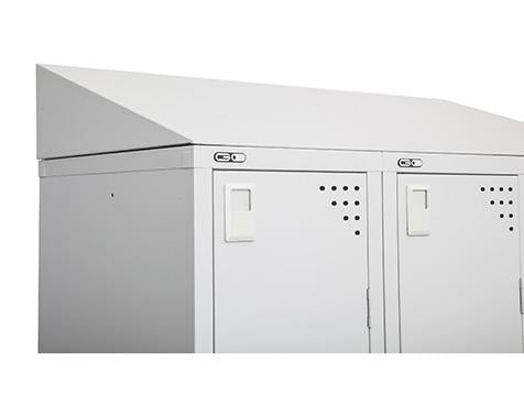 Rapid Go 30 Degree Sloping Top For Single Locker 270Mm H X 305Mm W Sliver G_1054346_G12830