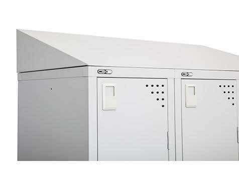 Rapid Go 30 Degree Sloping Top For Bank Of 3 Lockers 270Mm H X 915Mm W Sliv 1054347 G32830