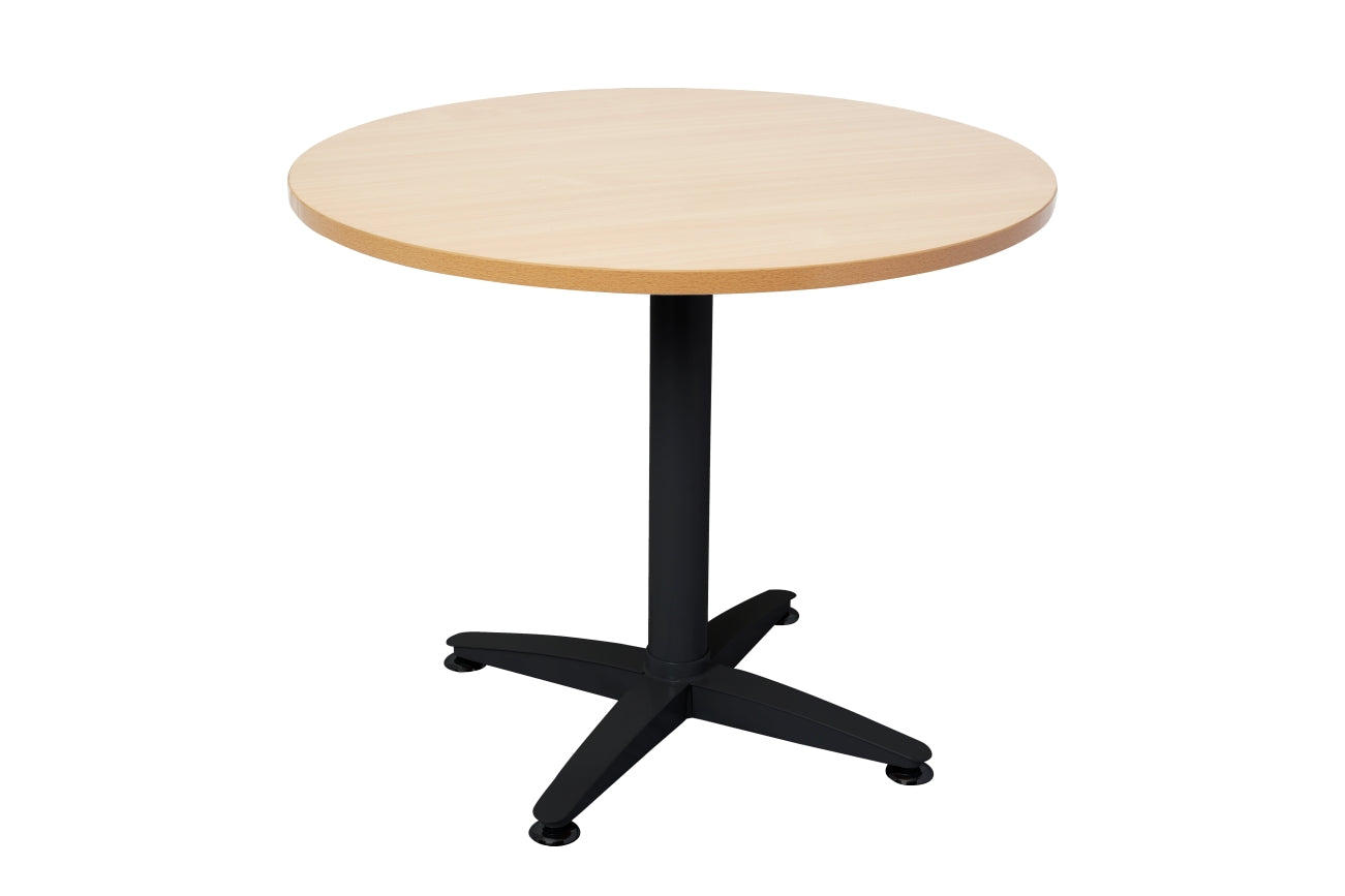Rapid Round Table 4 Star Black P/C Pedestal Frame With 900Mm Beech Top_1054395_RBRT9 B