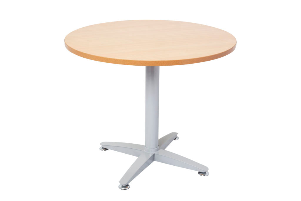 Rapid Span 4 Star Round Table 1200Mmx730Mmh White Base Beech Top_1054401_RWRT12 B