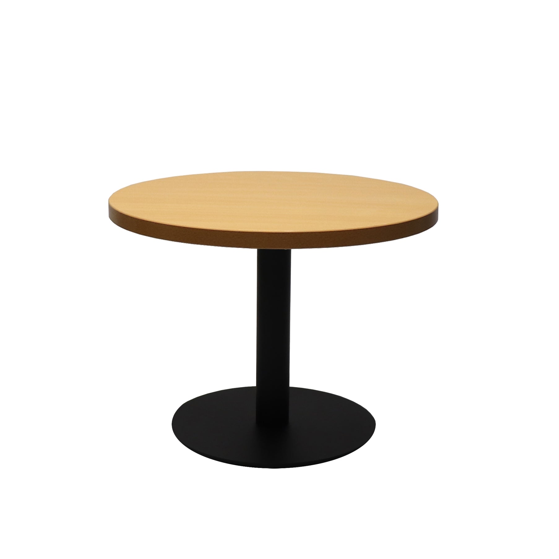 Rapid Round Coffee Table 600Mm Black Base 425H Beech Top_1054820_CCT6 B/BL